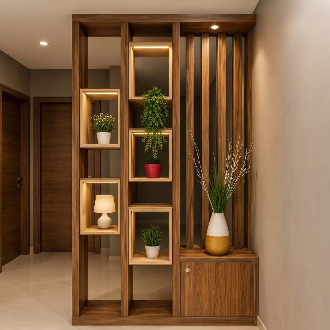 Urban Velvet Wooden Partition